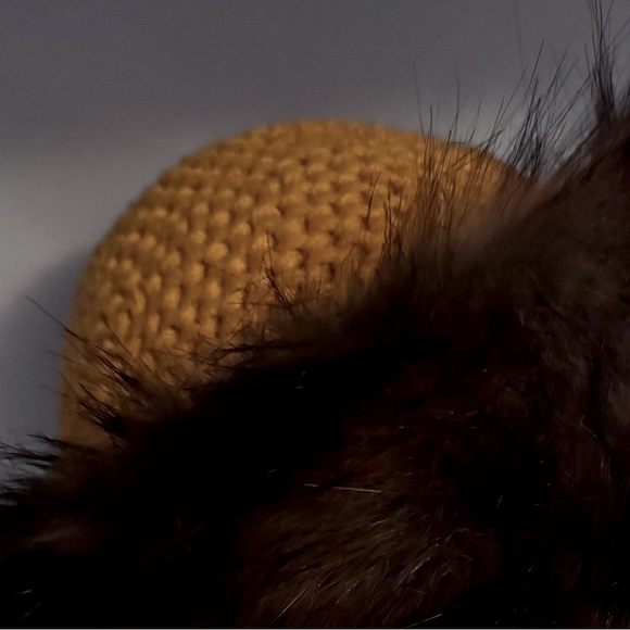 Après Ski Hat with wide faux brim on a crocheted base. - Picture 3 of 3